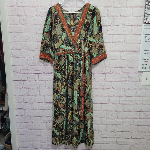 Me 2 Magic Pants - Me 2 Magic Boho Paisley Jumpsuit S Matching Cami Cover Retro Boho Festival Hippy
